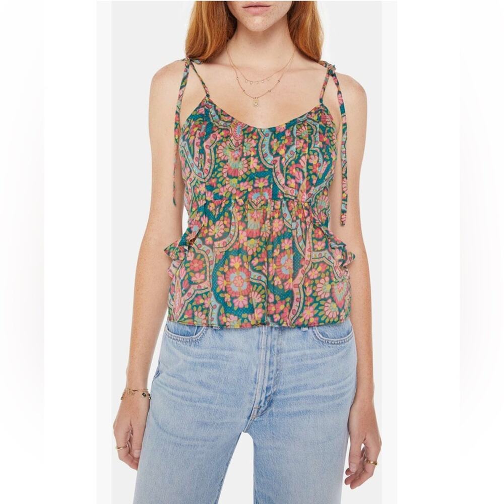 NWT MOTHER The Roam Free Floral Camisole Size XS